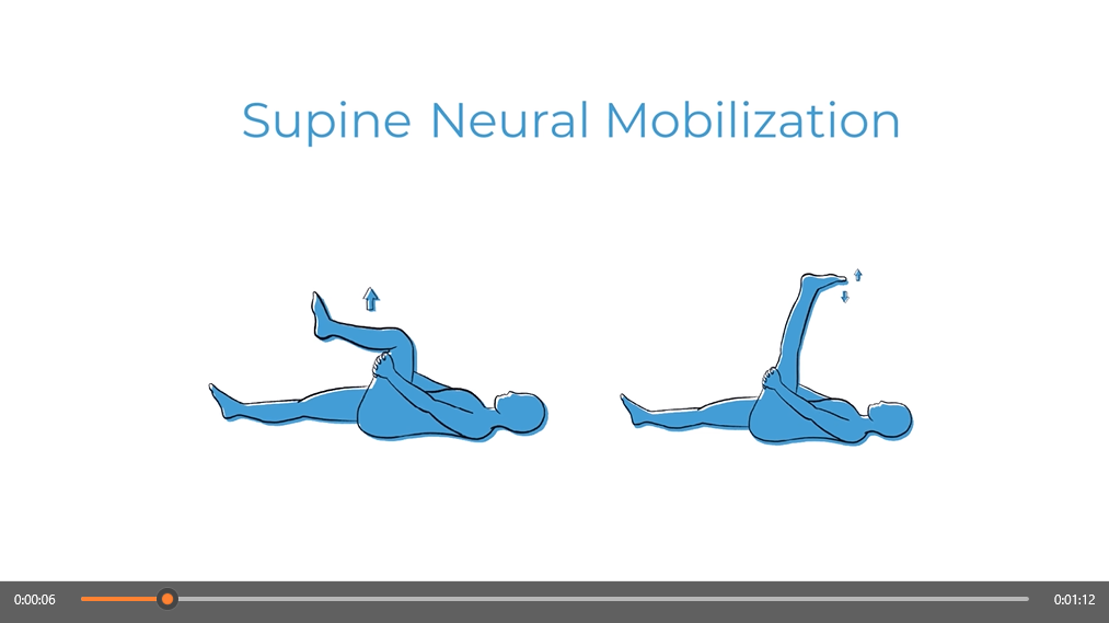 supine neural mobilization exercise